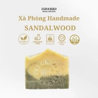 [100g] Xà phòng thủ công SANDALWOOD BLACK TEA(gỗ Đàn hương trà đen)_Dành cho da dầu_dùng cho mặt và toàn thân