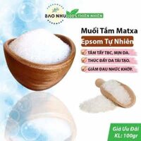 100gr Muối Epsom Spa tắm trắng, massage da mặt sáng mịn