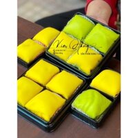 100h 4 ngăn đế đen nắp vòm đựng bánh crepe sầu riêng , đựng bánh bông lan ,...