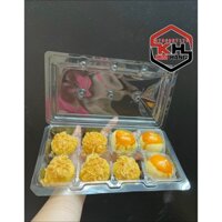 100h H170 , hộp nhựa trong 8 ô đựng bánh mochi , bánh susing, bánh trung thu mini , bánh Liu Sin Su ,......