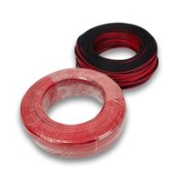 100m Dây điện đôi đỏ đen lõi đồng