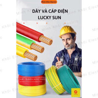 100m Dây Điện Đơn Mềm Lucky Sun Lõi Đồng Các Loại, dây điện chịu nhiệt, cáp hạ thế Cao Cấp