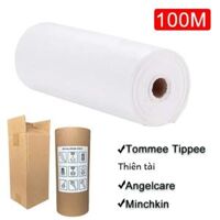 100M Tã Cho Trẻ Sơ Sinh Đổ Lại Túi Xoắn Ciick Cho Tommee Tippee Sangenic Simpee Cho Angelcare Cho Genie Cho Munchkin trắng Unisex