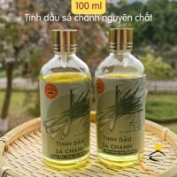 (100ml) Tinh dầu sả chanh nguyên chất 100% chưng cất thủ công. Tinh dầu xả chanh xông xịt phòng treo xe ô tô đuổi muỗi