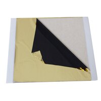 100Pc Colored Gold Leaf for Arts Gilding Crafting Decoration - Black Gold