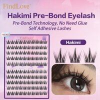 [100pcs] FindLove Lông mi giả không keo Hakimi có thể gắn không cần dùng keo, độ cong C 10-12mm, có thể tái sử dụng 2-3 lần, tự nhiên và sống động như thật, thích hợp cho người mới tập đeo lâu trôi mi giả