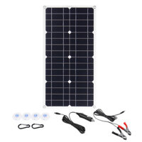 100W 18V Mono Solar Panel USB 12V/5V DC Monocrystalline Flexible Solar Charger For Car RV Boat Battery Charger Waterproo