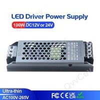 100w DC12V / 24V Đèn LED siêu mỏng Bộ chuyển đổi chiếu sáng Bộ chuyển đổi 100W AC110-265V cho dải LED VNH1