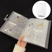 100x Jewelry Storage Bags Zipper Top Lock Reclosable for Jewelry