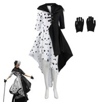 101 Chó đốm cos Đầm Đen Trắng Phù Thủy Kuira Deville Trang Phục Phát Hiện Trang Phục Halloween 101 Chó đốm cos Đầm Đen Trắng Phù Thủy Kuira Deville Trang Phục Phát Hiện Trang Phục Halloween 09.11