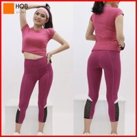10.10 . . ⚡ __ Bộ Quần Áo Tập Gym Nữ - Áo Ngắn Tay Quần Lửng Chất Thun Co Giãn Hàng Cao Cấp New Hot . __ .. .
