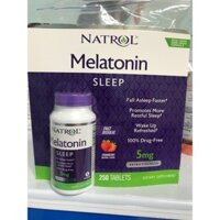 10.10 😍 🌸 🍀 9.9 Gummies hỗ trợ ngủ ngon Natrol Melatonin 5mg 250 Viên ( Hàng có sẵn) .. Đẹp . .