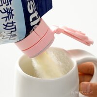 [1010 Đánh Giá Tích Cực] Kẹp niêm phong thực phẩm có nắp, nắp niêm phong sữa bột có vòi, kẹp sữa bột đóng túi chống ẩm, kẹp niêm phong ngũ cốc có vòi phân phối