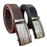 🌸10.10 Thắt Lưng Nam Da Bò Khóa Tự Động Logo Siêu Xe Audi DA BÒ thật .