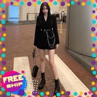 10.10 Video và ảnh thật - Set áo vest mix quần đùi kèm belt xích .