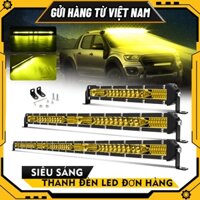 10/20/30Inch LED Bar 4X4 Thanh LED 12V 24V Điểm Vàng lũ Combo Lái Xe Đèn Làm Việc Cho Xe Jeep ATV Moto
