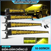10/20/30Inch Off Road LED Bar 12V 24V Đèn LED Màu Vàng Thanh Cho Xe Jeep xe Tải 4X4 Máy Kéo Thuyền Điểm Đèn LED Làm Việc