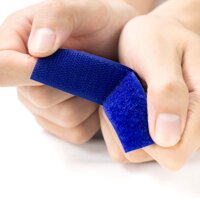 102mm (4") Width 25 Pair Meters (984.25") Sew-On Hook&Loop Fastener Tape for 28 Colors (#130 Royal Blue)