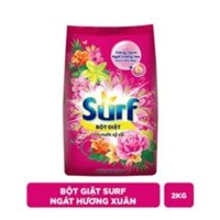 102SURF Bột Giặt Hương Nước Xả Vải Ngát Hương Xuân 2kg/6-Gói