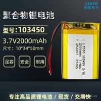 103450 Pin Lithium Polymer 3.7V 2000mAh Máy Giáo Dục Sớm Dụng Cụ Làm Đẹp Pin Lithium Sạc Mềm Nhà Sản Xuất