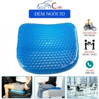 (108) Đệm Ngồi 3D Nệm Lót Ghế Gel Silicon Tổ Ong Cao Cấp Thoáng Khí Chống Đau Mỏi