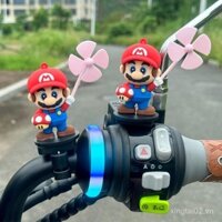 [1080 YêThích] Trang trí xe điện Super Mario, xe đạp, xe máy, chú vịt nhỏ màvàng, đồ trang trí xe hơi