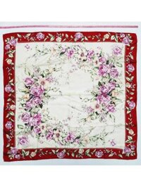 1088-Khăn-Japan silk floral scarf (~80cm x 80cm)