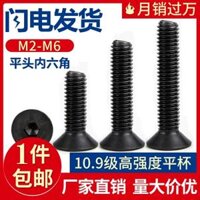 [10.9] M2 M2.5M3M4M5M6 bu lông cường độ cao đầu phẳng vít hex đầu Tất cả các răng