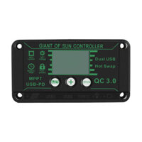 10A/30A/60A/100A Solar Charge MPPT 12V/24V/50V Charge Controller with Dual USB with Auto Display Solar Panel Regulator