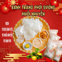 [10BỊCH ] Bánh Tráng Phơi Sương Muối Nhuyễn Có Kèm Ớt Rim . Trung Nghia