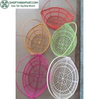 10c giỏ NHÍ nhựa giả mây Gói quà tết