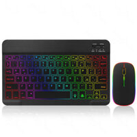 10inch Backlit For iPad Keyboard and Mouse Set Backlight Bluetooth Keyboard For IOS Android Windows Wireless Keyboard an