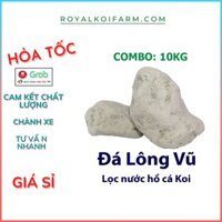 10kg Đá Lông Vũ - Nham Thạch Trắng - Vật Liệu Lọc Hồ Cá