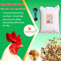 10kg ngũ cốc gà đá trộn sâu canxi sấy tặng muỗng định lượng