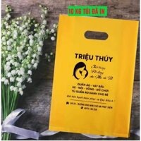 10kg túi đựng hàng cho shop và in thương hiệu. Túi nilon PE loại cao cấp bóng sáng đủ màu. In túi shop. In túi giá rẻ