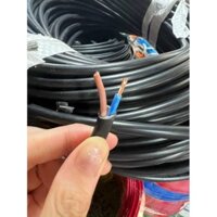 [10m] Dây điện đôi 2lõi đồng nguyên chất 2x1.5mm2 dây tròn đen