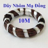 10m dây nhôm mạ đồng uốn cành buộc lan đường kính 1.2 li [bonus]