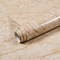 10m giấy dán tường 3D giả đá chống thấm, lau chùi tốt keo sẵn khổ 60cm