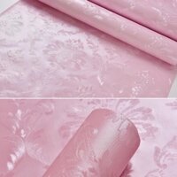 10m giấy dán tường hoạ tiết hồng keo sẵn khổ 60cm