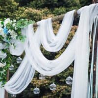 10m Trang Trí Đám Cưới Vải Tuyn Cuộn Pha Lê Organza Sheer Vải Cho Tiệc Sinh Nhật Phông Nền Ghế Cưới Sashes Trang Trí Ya