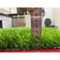 10m2 thảm cỏ nhân tạo cao cấp cao 3cm, đế xanh chịu nước, sợi cỏ cứng cáp, chống UV, mục sợi, xanh sẫm, BH lên tới 5 năm