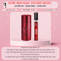 10ml | Nước Hoa Nam 212 Sexy Men , Nước hoa nam tính mạnh mẽ bản lĩnh phái mạnh, dầu thơm nam tươi mát , thể thao