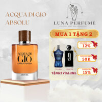 10ml Nước hoa nam thơm lâu Acqua Di Gio Absolu - Chính Hãng - Mùi Hương Nam tính, Tươi mát, Quyến rũ
