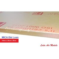 10mm 30x30cm Tấm nhựa mica ĐÀI LOAN cứng trong suốt như kính làm hồ cá, trang trí nội thất.. - Luân Air Models