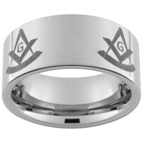 10mm Tungsten Carbide Ring Mason Past Master