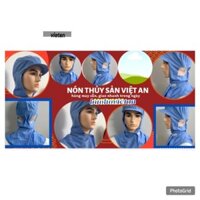 10Nón lưới trùm tóc công nhân thực phẩm-thủy sản mũ vải bảo hộ màu trắng,xám,xanh-bán giá sỉ.