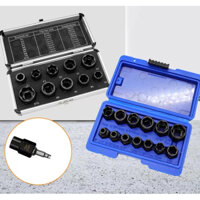 10pc / 13pc Gãy Nut Bolt Extractor Ổ Cắm Đầu Để Lấy Lục Giác Vít Dụng Cụ Tẩy Ren Bộ Dụng Cụ Hạt Đen Bộ