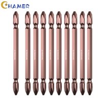 10pc Mũi tuốc nơ vít điện Thép hợp kim 100mm Bits PH2 Mũi khoan hai đầu [chamer]
