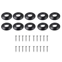 10pcs Plastic Washers for Guitar Tuners Machine Head Buttons - Black