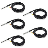 10PCS Waterproof 18B20 Temperature Probe Temperature Sensor Stainless Steel Package -100cm Wire (DS18B20)